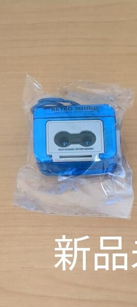 (新品未開封)ミニチュア ミュージックプレイヤー録音再生 RETRO SOUND ブルー