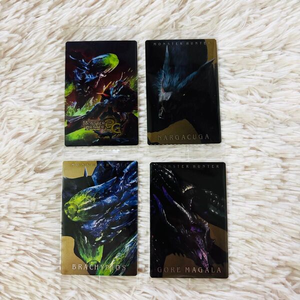 MONSTER HUNTER 20th Anniversary モンスターハンター ウエハースカード 4枚セット