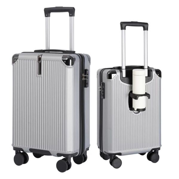 スーツケース Sサイズ 機内持ち込み TSAロック 38L シルバー 新品 出張
