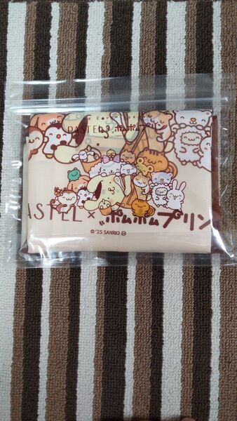 ポムポムプリン エコバッグ ジッパー入り パステル コラボサンリオ