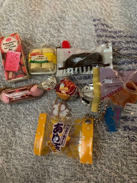 食品サンプルキーホルダー7個セット まとめ売り