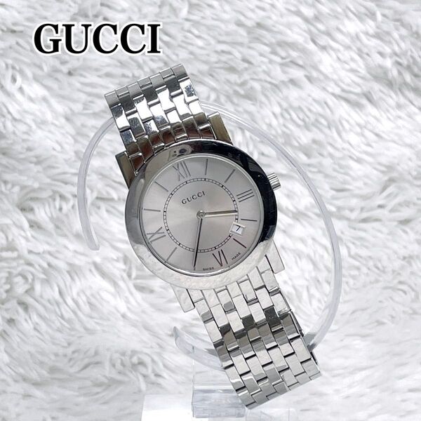 GUCCI クォーツ 5200M シルバー文字盤 ステンレス グッチ 腕時計 時計 メンズ レディース 稼働品