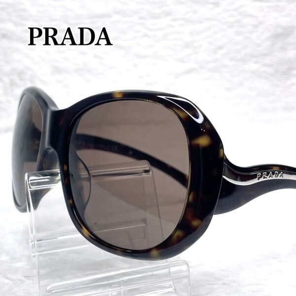 PRADA プラダ べっ甲 鼈甲柄 サングラス SPR09L-A ブラック 黒 ベッコウ 付属品多数