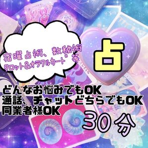 占い 鑑定30分 (通話、チャットどちらでもOK)