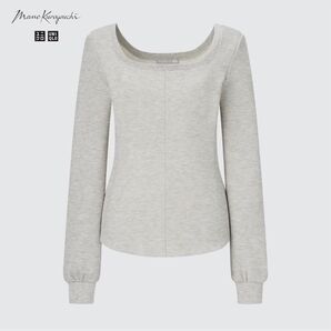 新品未使用ユニクロヒートテックウールブレンドワッフルスクエアネックT 極暖 XL マメクロゴウチ