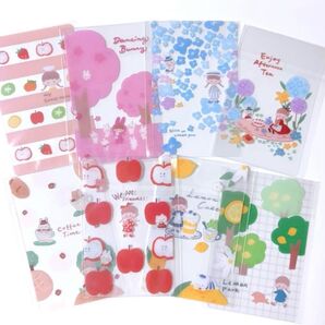 molinta モリンタ M5サイズ PVC 下敷き 8種セット ディバイダー リフィル インデックス バインダー 手帳