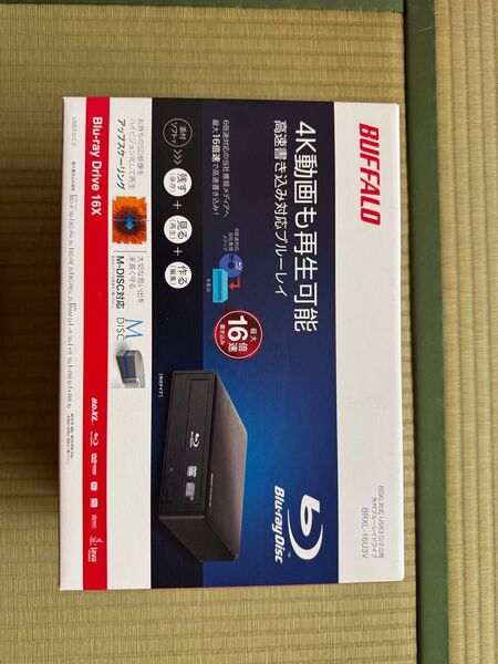 BUFFALO 外付けブルーレイドライブ BRXL-16U3V