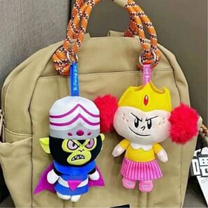 パワーパフガールズ 敵役 モジョジョジョ ぬいぐるみ キーホルダー ストラップ