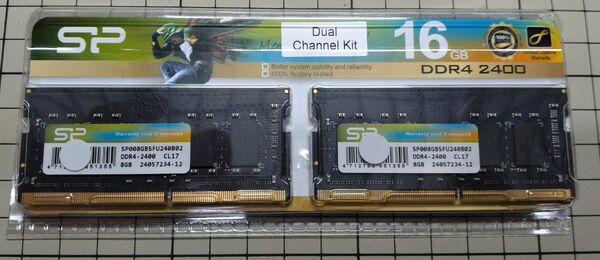 シリコンパワー 8GB×2枚 ノートPC用 メモリ DDR4-2400 PC4-19200 SP016GBSFU240B22
