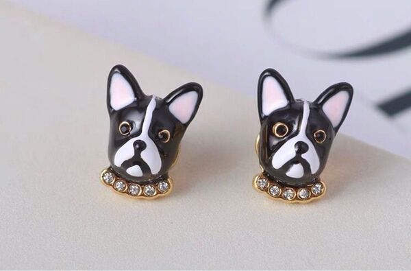 N31077G ケイトスペード スタッズピアス 犬型 ゴールド色