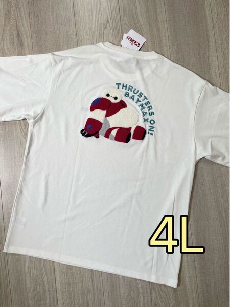 ディズニー ベイマックス Tシャツ 半袖 サガラ刺繍 大きいサイズ 4L