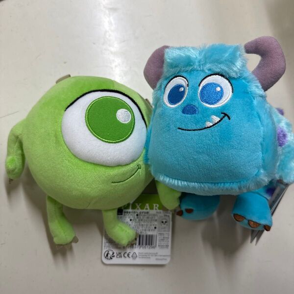 数量限定 モンスターズインク マイク&サリー ぬいぐるみ 2点セット