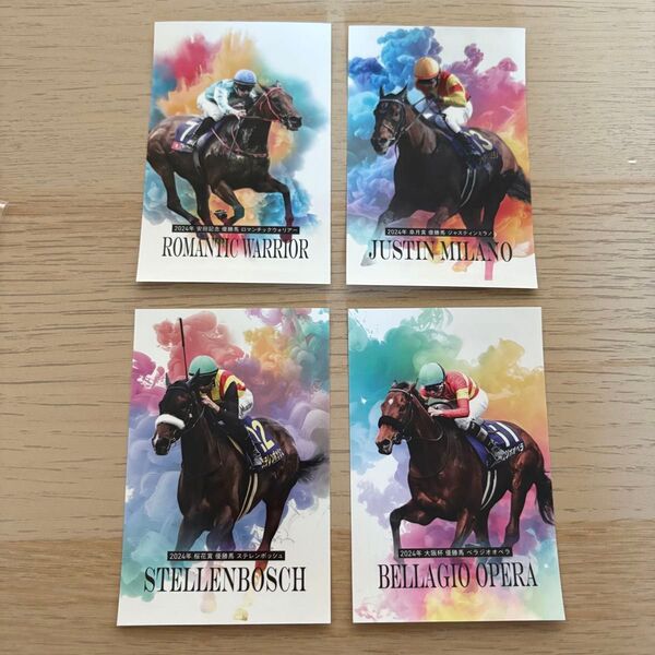 JRA ロマンチックウォリアー他 着せ替えシール 競馬 welcomeチャンス