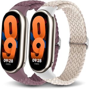 じ Xiaomi Smart Band 9 替えバンド mi 8 紫 ピンク