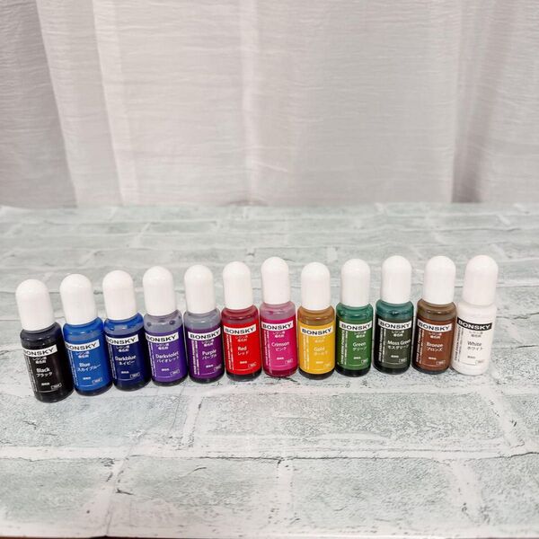 ジ レジン 着色剤 レジン液 透明色 10ml 12色 パープル ネイビー