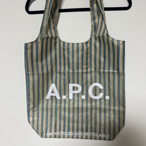 A.P.C. エコバッグ ストライプ ベージュ