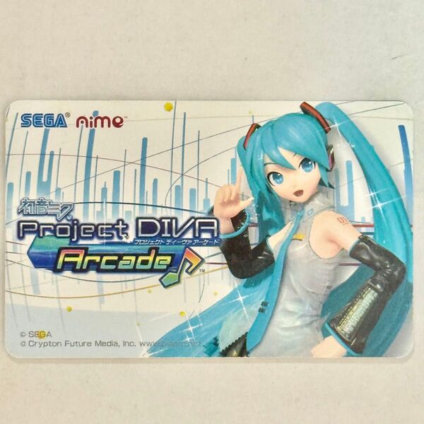 【使用感あり】初音ミク Project DIVA Arcade Aimeカード