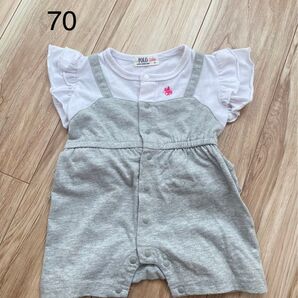 ポロ POLO ロンパース ベビー つなぎ 半袖 Tシャツ 70