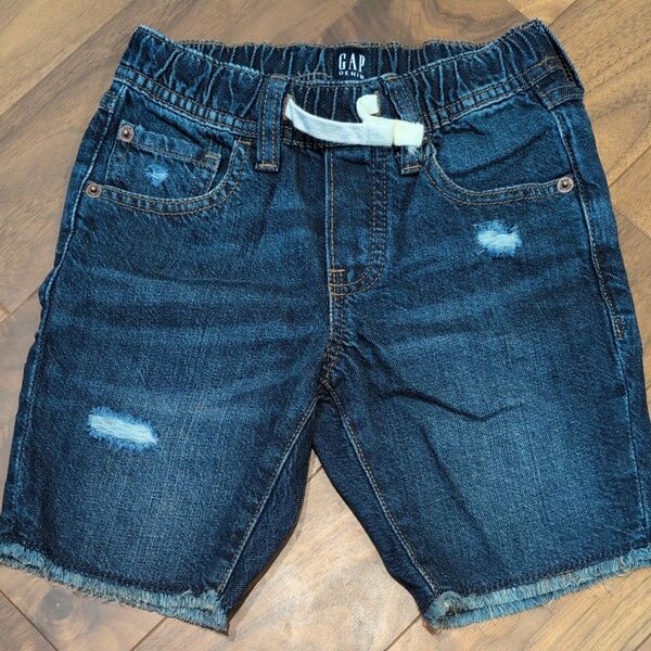 GAP キッズ デニムショートパンツ ダメージ加工 size S(6)