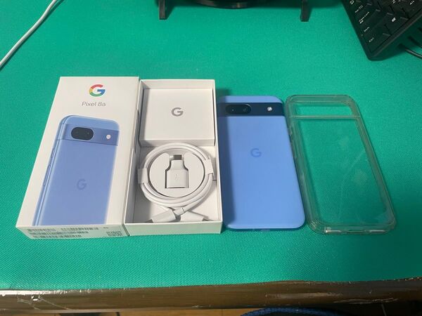 Google Pixel 8a 128GB 青 ブルー ケース付き SIMフリー 付属品完備
