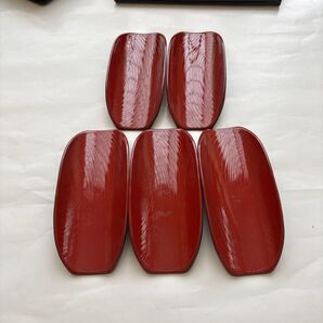 おしぼり入れ赤 5点セット