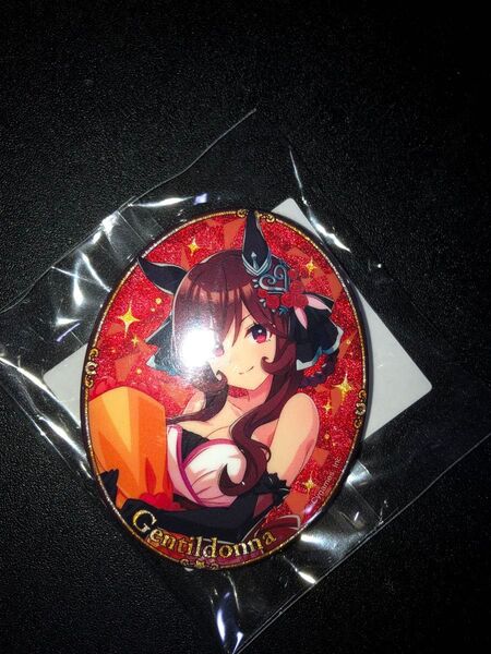 【正規品】ウマ娘 プリティーダービー 公式グリッター缶バッジ【ジェンティルドンナ】 3rd Anniversary Ver.