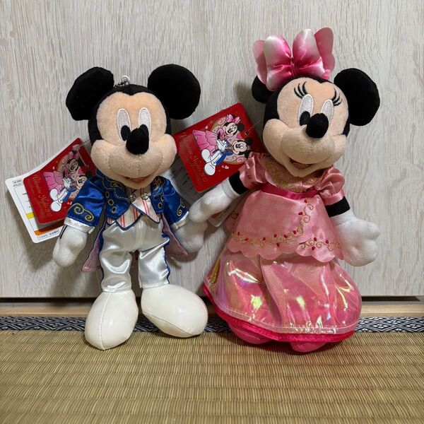 バレンタインナイト 2017 ミッキー ミニー ぬいぐるみバッジ ディズニー