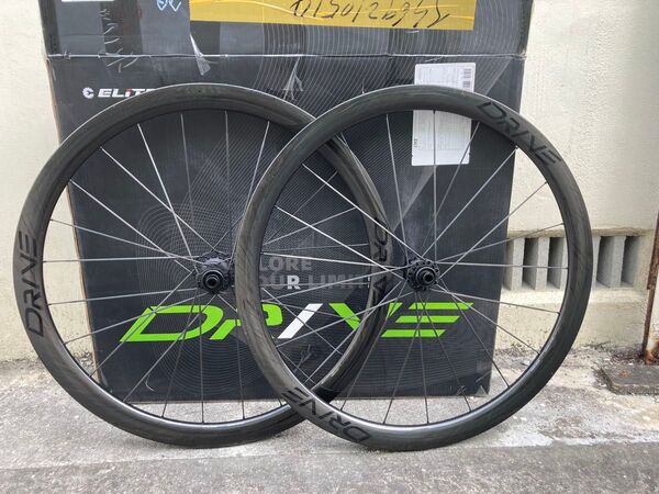 『EliteWheels』DRIVE 40D カーボンホイールセット シマノフリー チューブレス クリンチャー DISC 前後