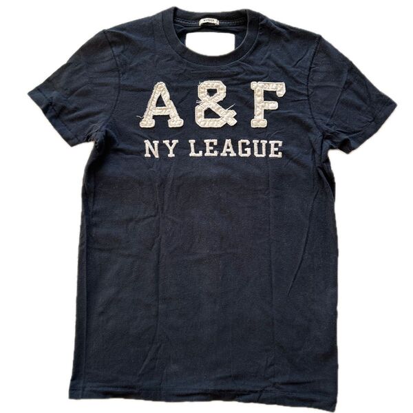 Abercrombie &Fitch アバクロ アップリケロゴ Tシャツ サイズ S