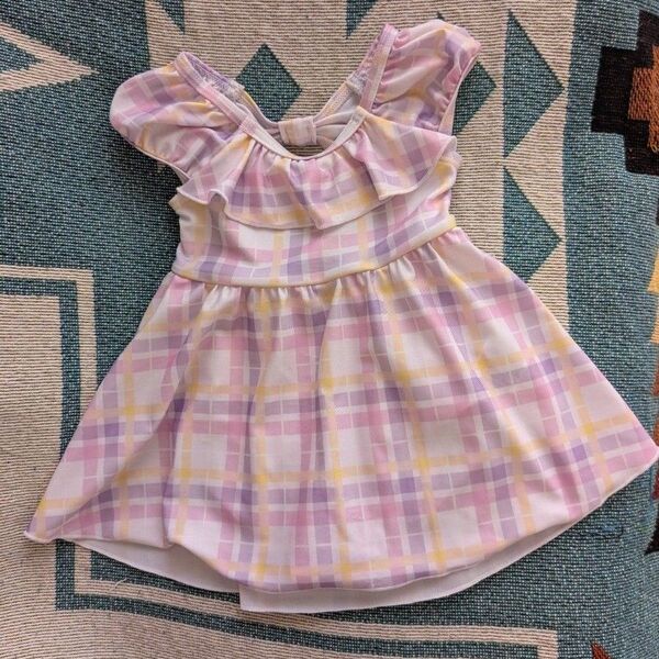 ブランシェス 水着 女の子 90cm ピンク チェック