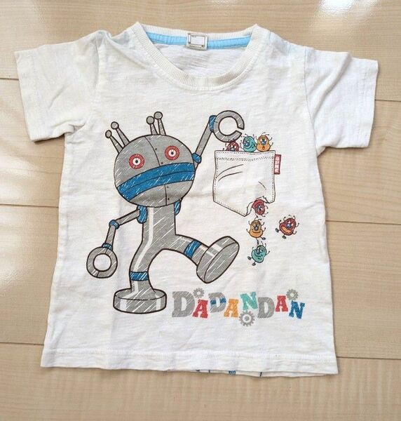 だだんだん 半袖 Tシャツ 100cm キッズ ホワイト アンパンマン