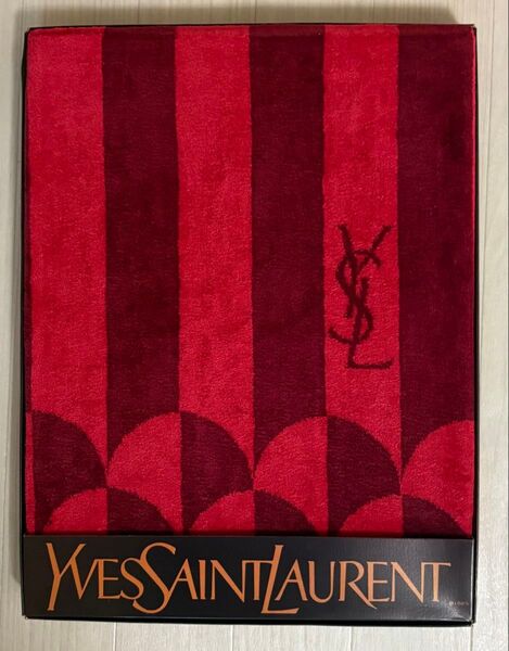 新品未使用☆YSL Yves Saint Laurent☆ イヴ・サンローラン☆バスタオル☆ビッグ 高級 バスタオル