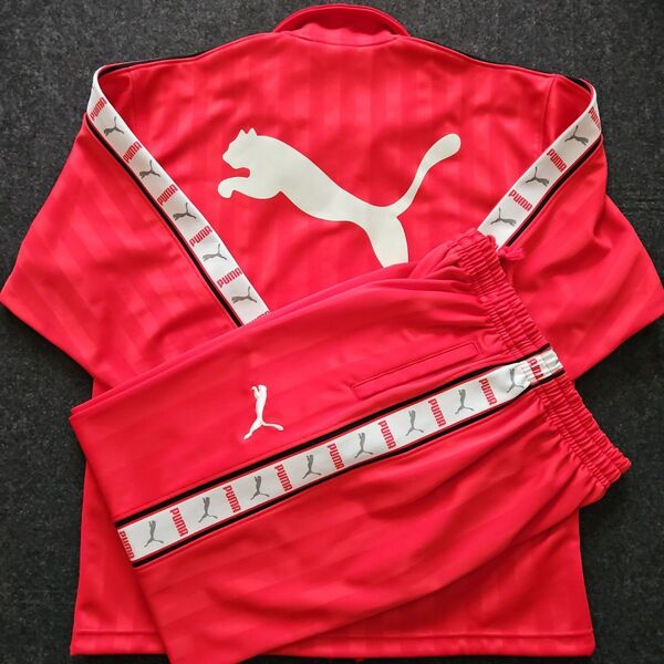 PUMA ジャージ上下セット レッド