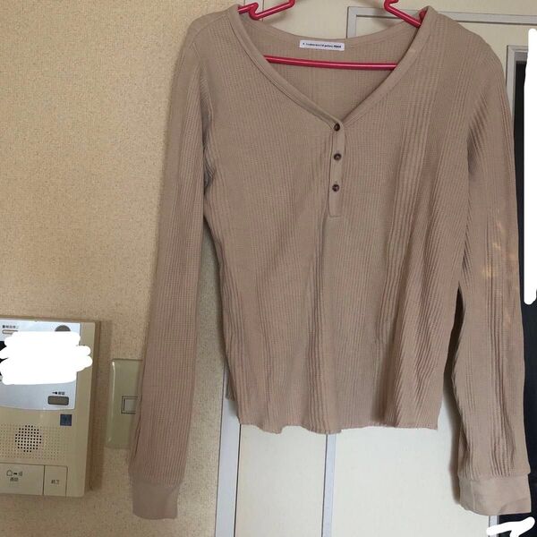 イーハイフンワールドギャラリーピース ベージュカットソー F