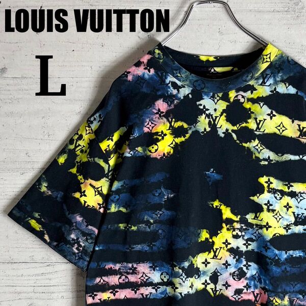 ルイヴィトン タイダイ モノグラム Tシャツ 総柄 Lサイズ LOUIS VUITTON