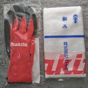 マキタ 手袋.タオルのセット makita