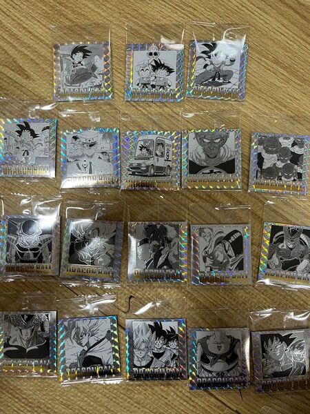 ドラゴンボール40周年記念 オリジナルイラストレーション シールウエハース 18枚セット