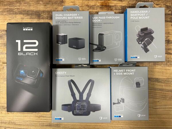 GoPro HERO12 BLACK 本体とバイク向けセット未開封品