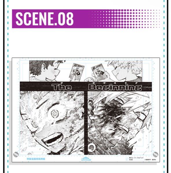 僕のヒーローアカデミア ヒロアカ 原稿風アクリルアート scene08 応募者全員サービス 緑谷出久 爆豪勝己