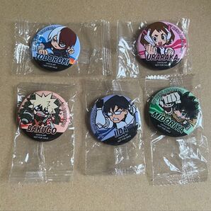 僕のヒーローアカデミア ヒロアカ くら寿司 ビッくらポン 缶バッジ 5点セット