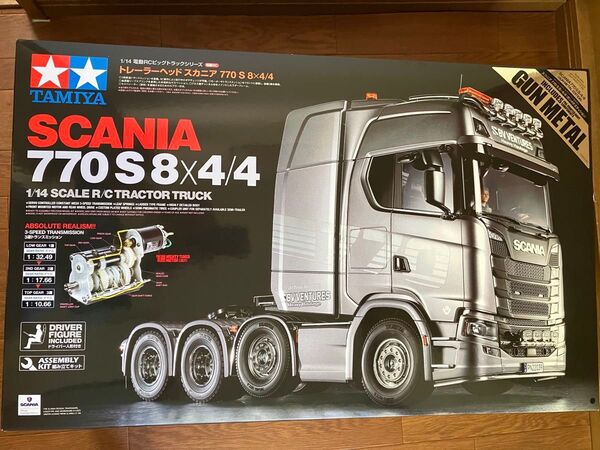 タミヤ1/14ラジコンNo,76スカニア770S8×4/4 MFC-03他オプションパーツ付
