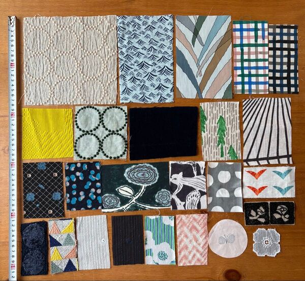 ミナペルホネン はぎれセット① ★ 生地 布 ハギレ 刺繍