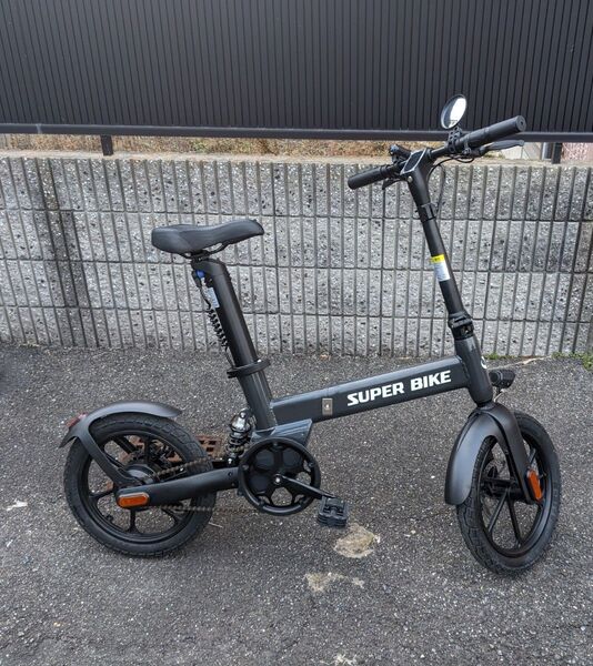 アシスト自転車 でんどう 36V10A 16インチ 色黒 新品 送料込み