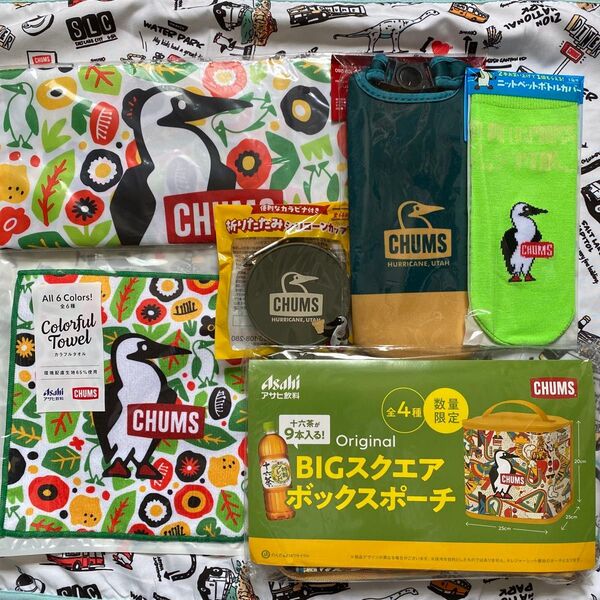 【飲料水メーカー景品】CHUMS ノベルティグッズ まとめ売り 6点セット