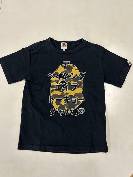 APE ベイプキッズ カモフラ 140 半袖Tシャツ