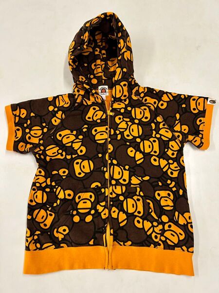 アベイシングエイプ BAPE APE 半袖パーカー 140