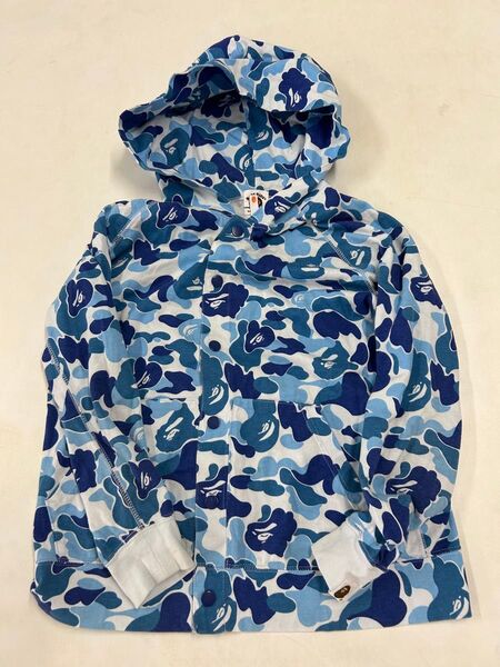 アベイシングエイプ BAPEキッズ カモフラ 140 薄手パーカー