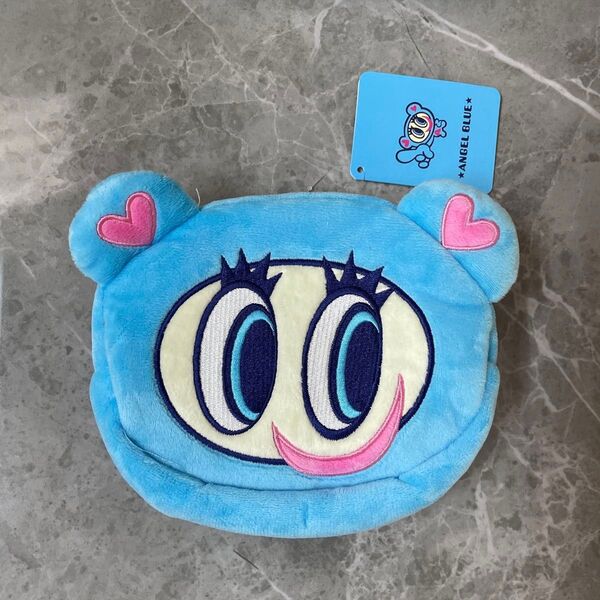 【新品未使用】ナルミヤ ANGEL BLUE ぬいぐるみフェイスポーチ エンジェルブルー ナカムラくん