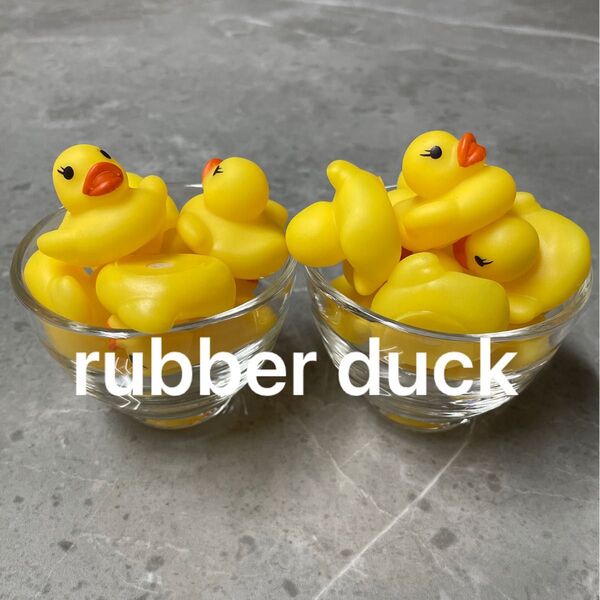 【新品未使用】rubber duck アヒル お風呂でぷかぷか ソフビ ひよこ まつげ フィギュア アヒル