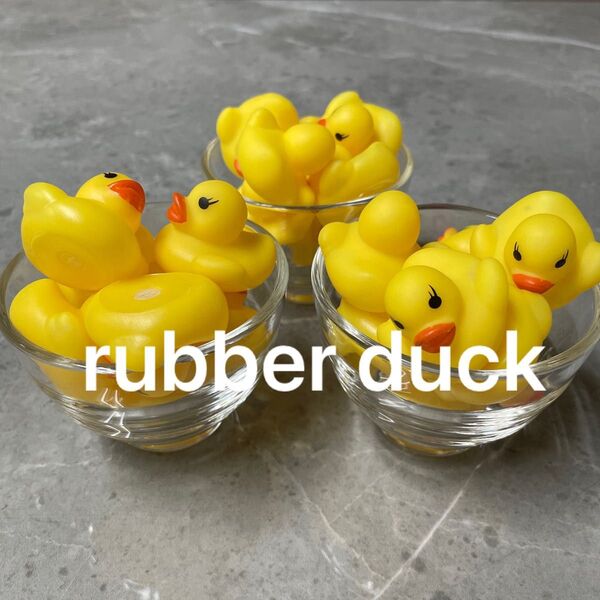 【新品未使用】rubber duck アヒル お風呂でぷかぷか ソフビ ひよこ まつげ フィギュア アヒル ソフビ